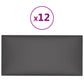 Wandpanelen 12 St 2,16 M² 60X30 Cm Kunstleer Grijs