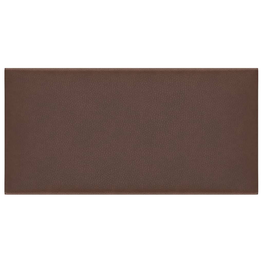 Wandpanelen 12 St 2,16 M² 60X30 Cm Kunstleer Bruin