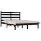 Bedframe Massief Grenenhout Zwart 120X190 Cm 4Ft Small Double