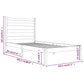 Bedframe Massief Grenenhout 100X200 Cm