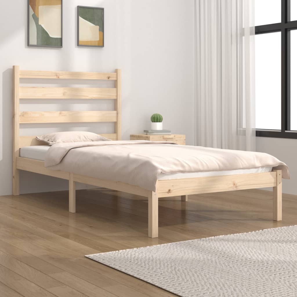 Bedframe Massief Grenenhout 100X200 Cm