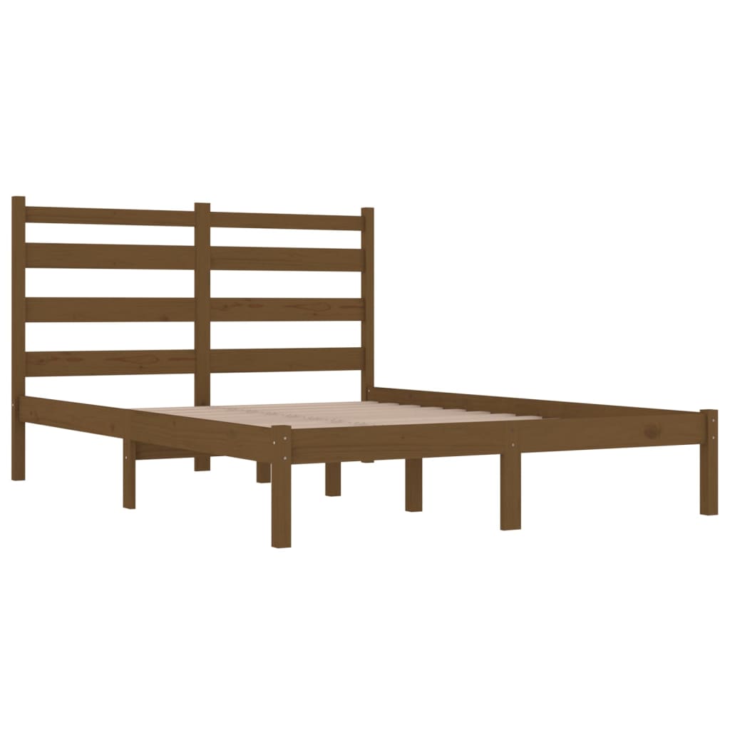 Bedframe Massief Grenenhout Honingbruin 160X200 Cm