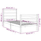 Bedframe Massief Grenenhout Zwart 75X190 Cm 2Ft6 Small Single