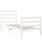 Bedframe Massief Grenenhout Wit 90X190 Cm 3Ft Single