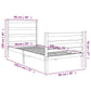 Bedframe Massief Grenenhout Wit 90X190 Cm 3Ft Single