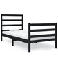 Bedframe Massief Grenenhout Zwart 90X190 Cm 3Ft Single