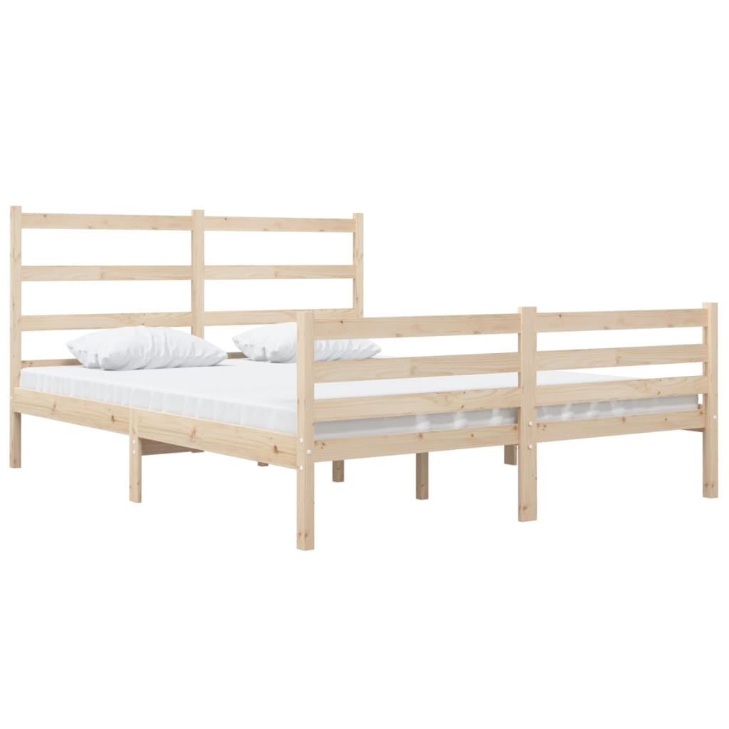Bedframe Massief Grenenhout 120X190 Cm 4Ft Small Double