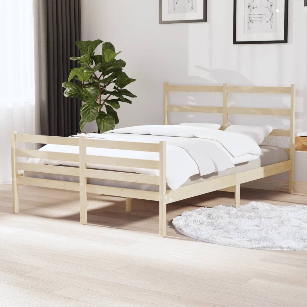 Bedframe Massief Grenenhout 120X190 Cm 4Ft Small Double