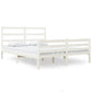 Bedframe Massief Grenenhout Wit 120X190 Cm 4Ft Small Double