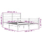 Bedframe Massief Grenenhout Zwart 120X190 Cm 4Ft Small Double