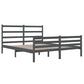 Bedframe Massief Grenenhout Grijs 135X190 Cm 4Ft6 Double