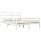 Bedframe Massief Grenenhout Wit 140X190 Cm