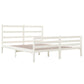 Bedframe Massief Grenenhout Wit 140X190 Cm