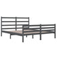 Bedframe Massief Grenenhout Grijs 140X190 Cm