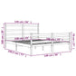 Bedframe Massief Grenenhout Honingbruin 140X190 Cm