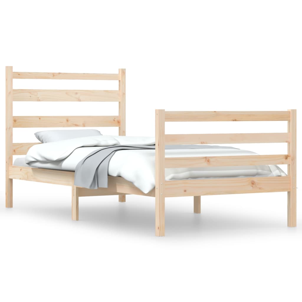 Bedframe Massief Grenenhout 90X200 Cm