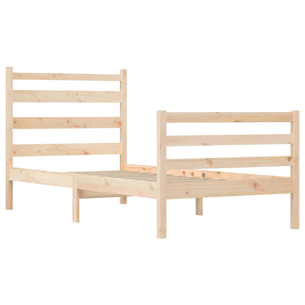 Bedframe Massief Grenenhout 90X200 Cm