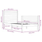 Bedframe Massief Grenenhout 90X200 Cm