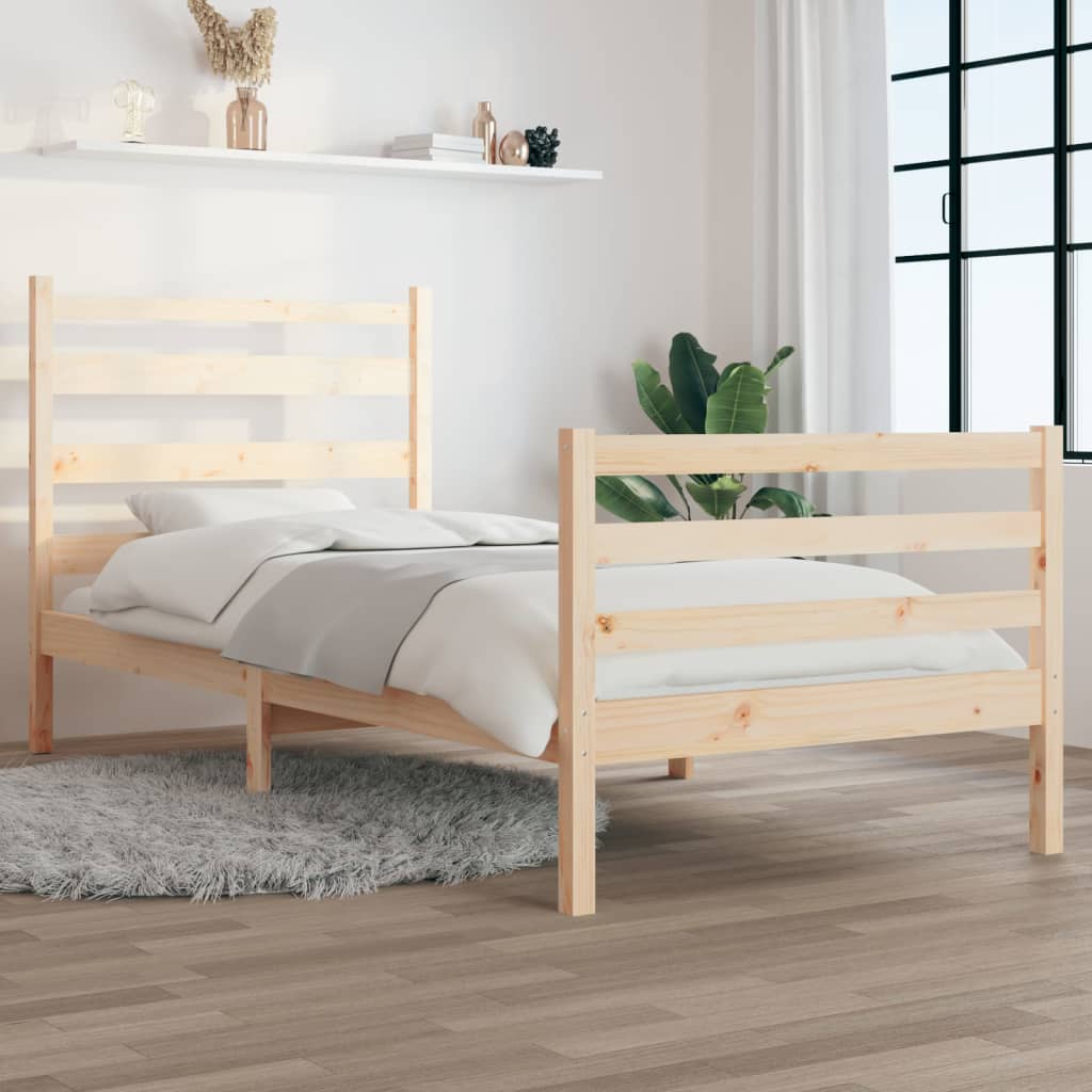 Bedframe Massief Grenenhout 90X200 Cm