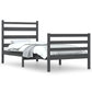 Bedframe Massief Grenenhout Grijs 90X200 Cm