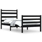 Bedframe Massief Grenenhout Zwart 90X200 Cm