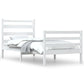 Bedframe Massief Grenenhout Wit 100X200 Cm