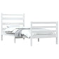Bedframe Massief Grenenhout Wit 100X200 Cm