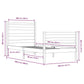 Bedframe Massief Grenenhout Wit 100X200 Cm