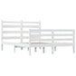Bedframe Massief Grenenhout Wit 120X200 Cm