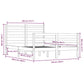Bedframe Massief Grenenhout Honingbruin 120X200 Cm