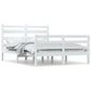 Bedframe Massief Grenenhout Wit 140X200 Cm