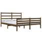 Bedframe Grenenhout Honingbruin 150X200 Cm 5Ft King Size