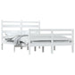 Bedframe Massief Grenenhout Wit 160X200 Cm