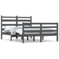 Bedframe Massief Grenenhout Grijs 160X200 Cm