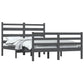 Bedframe Massief Grenenhout Grijs 160X200 Cm