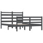 Bedframe Massief Grenenhout Grijs 160X200 Cm