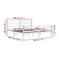 Bedframe Grenenhout Honingbruin 180X200 Cm 6Ft Super King