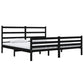 Bedframe Massief Grenenhout Zwart 180X200 Cm 6Ft Super King