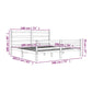 Bedframe Massief Grenenhout Zwart 180X200 Cm 6Ft Super King