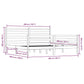 Bedframe Massief Grenenhout 200X200 Cm