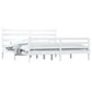 Bedframe Massief Grenenhout Wit 200X200 Cm