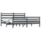 Bedframe Massief Grenenhout Grijs 200X200 Cm