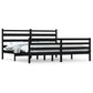Bedframe Massief Grenenhout Zwart 200X200 Cm