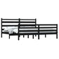 Bedframe Massief Grenenhout Zwart 200X200 Cm