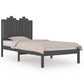 Bedframe Massief Grenenhout Grijs 90X200 Cm