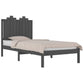 Bedframe Massief Grenenhout Grijs 90X200 Cm