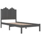 Bedframe Massief Grenenhout Grijs 90X200 Cm