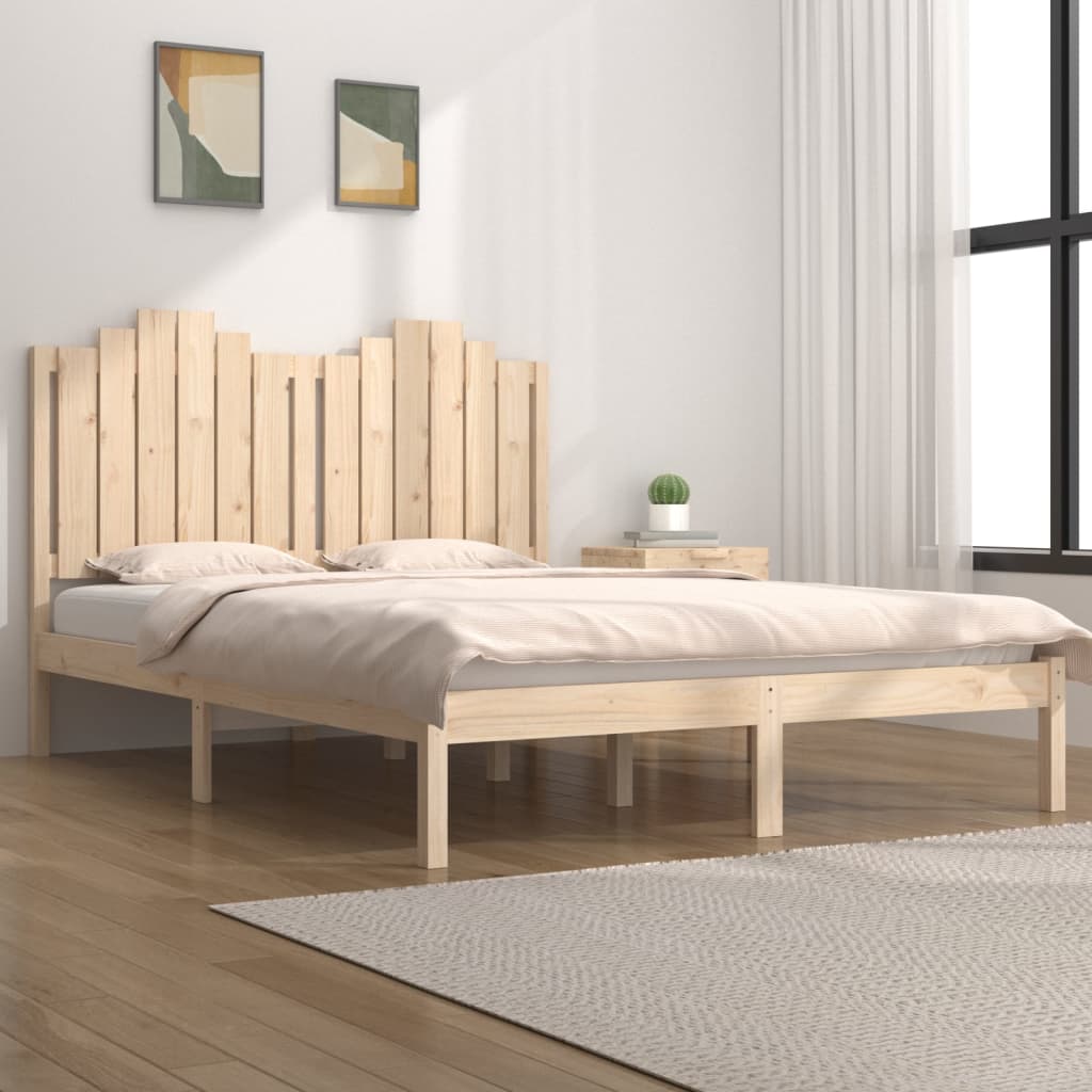 Bedframe Massief Grenenhout 200X200 Cm