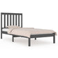 Bedframe Massief Grenenhout Grijs 90X190 Cm 3Ft Single