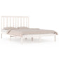 Bedframe Massief Grenenhout Wit 140X190 Cm